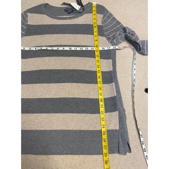 Market & Spruce Long Striped Sweater Medium - Picture 5 of 7